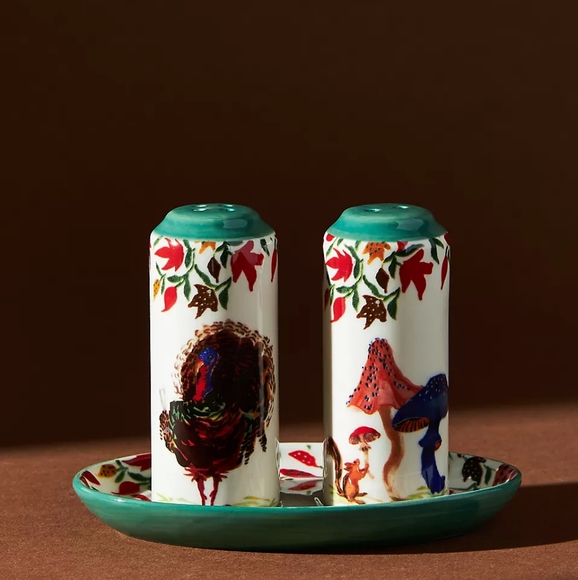 Anthropologie Other - Anthropologie Inslee Fariss Autumn's Bounty Salt & Pepper shakers